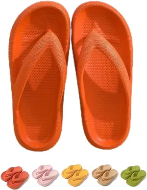Zureto Cloudies Flip Flops for Women, Cloudies Slides Sandals, Soft Slides Slippers Indoor and Outdoor
