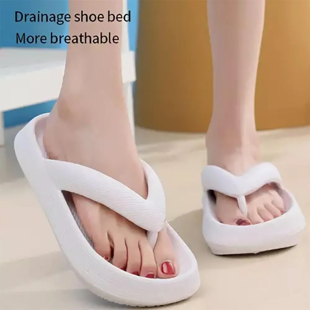 Zureto Cloudies Flip Flops for Women, Cloudies Slides Sandals, Soft Slides Slippers Indoor and Outdoor