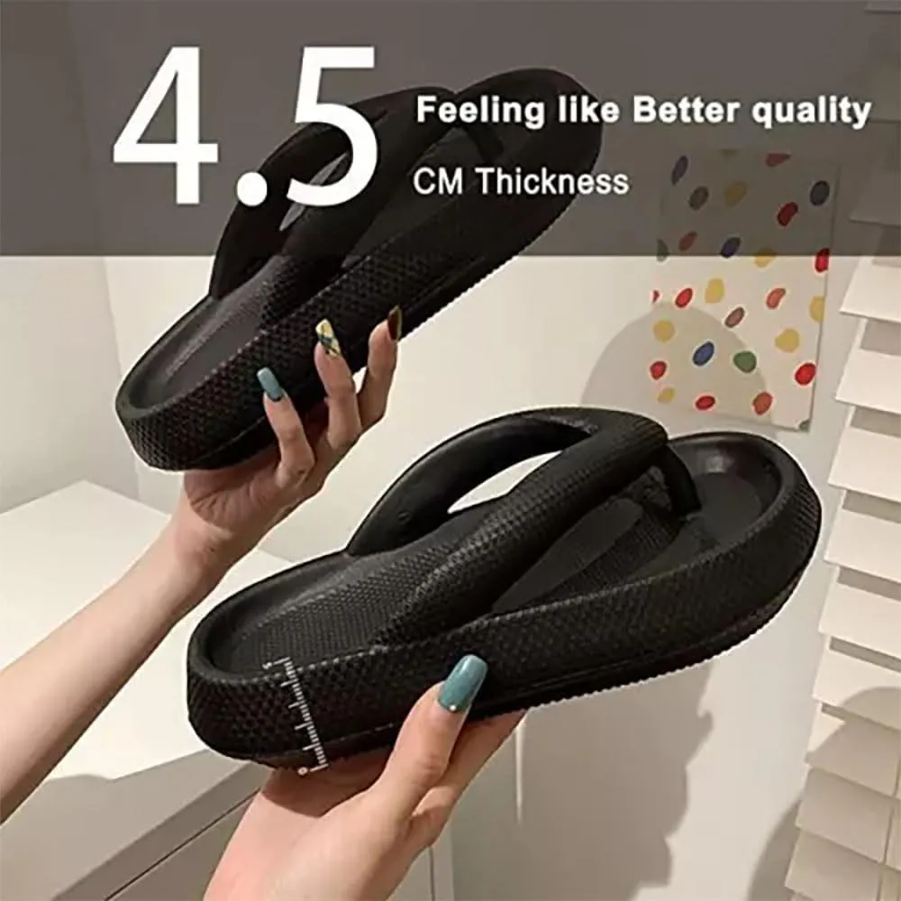 Zureto Cloudies Flip Flops for Women, Cloudies Slides Sandals, Soft Slides Slippers Indoor and Outdoor