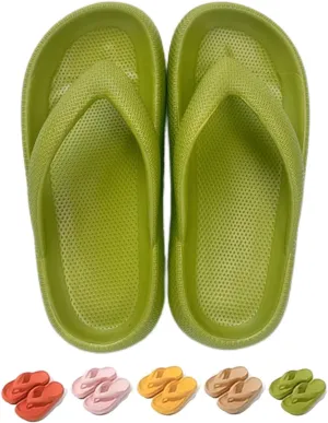 Zureto Cloudies Flip Flops for Women, Cloudies Slides Sandals, Soft Slides Slippers Indoor and Outdoor